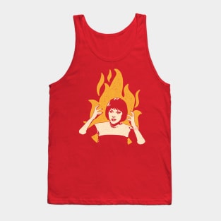 Flames on the side of my face! Tank Top